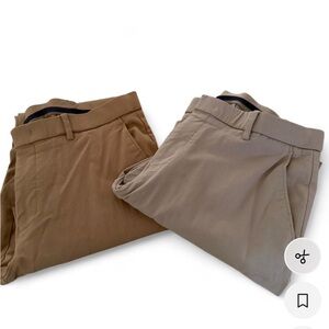 2 for 1 Sale!! Two pairs of Tommy Hilfiger Men's tan and Brown stretch khakis